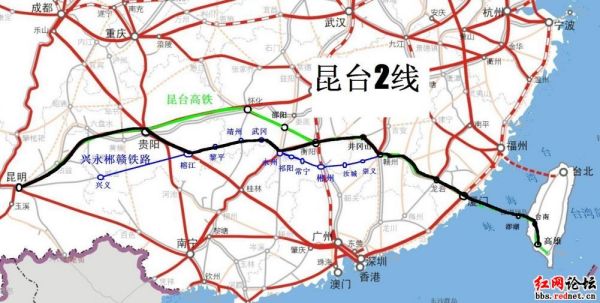 昆臺(tái)高鐵最新路線圖，一段精彩的旅程啟程